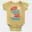 Keep Calm And Say Aaahan Short Sleeve Baby Onesie in Butter Color